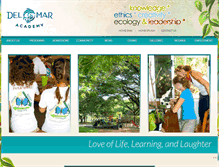 Tablet Screenshot of delmaracademy.com